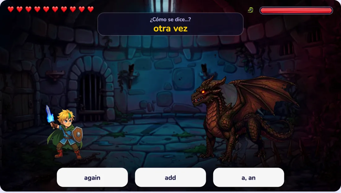 Minijuego La mazmorra del dragón
